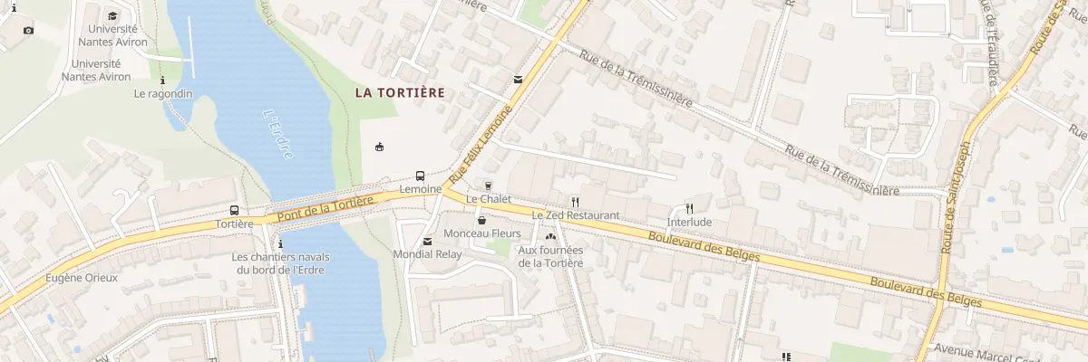 Plan du 128B Bd des Belges à Nantes