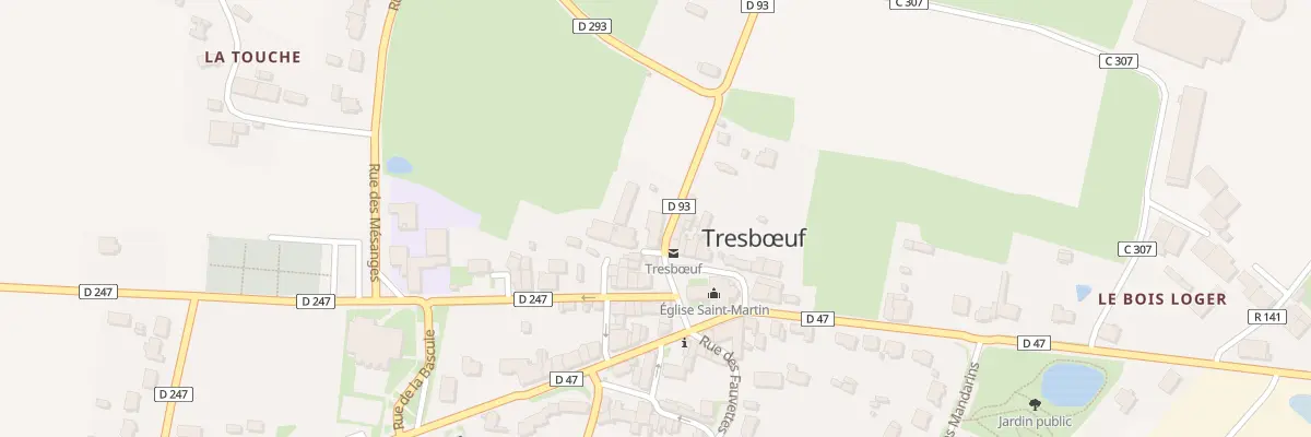 Plan du 1 Rue des Marronniers à Tresbœuf