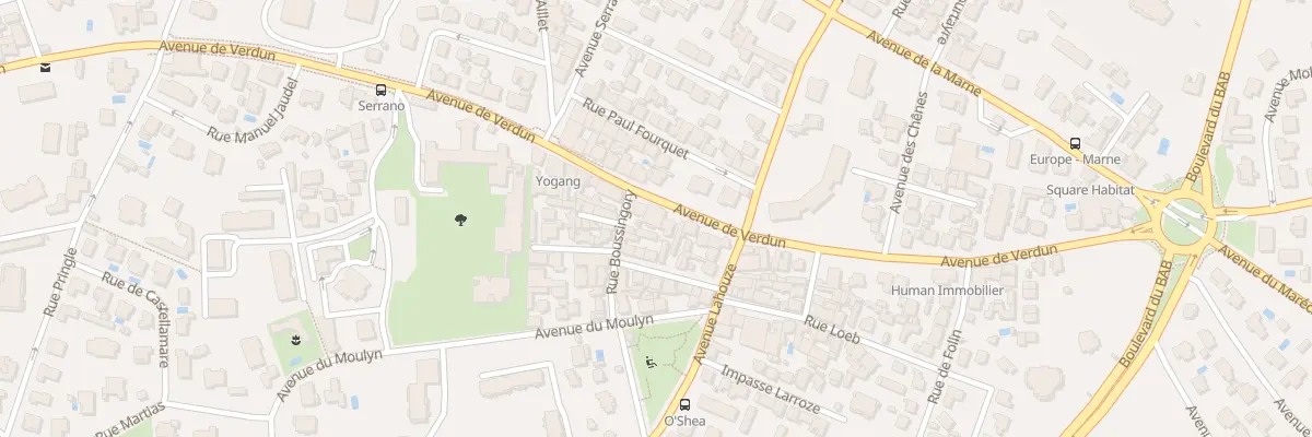 Plan du 98 Av de Verdun à Biarritz