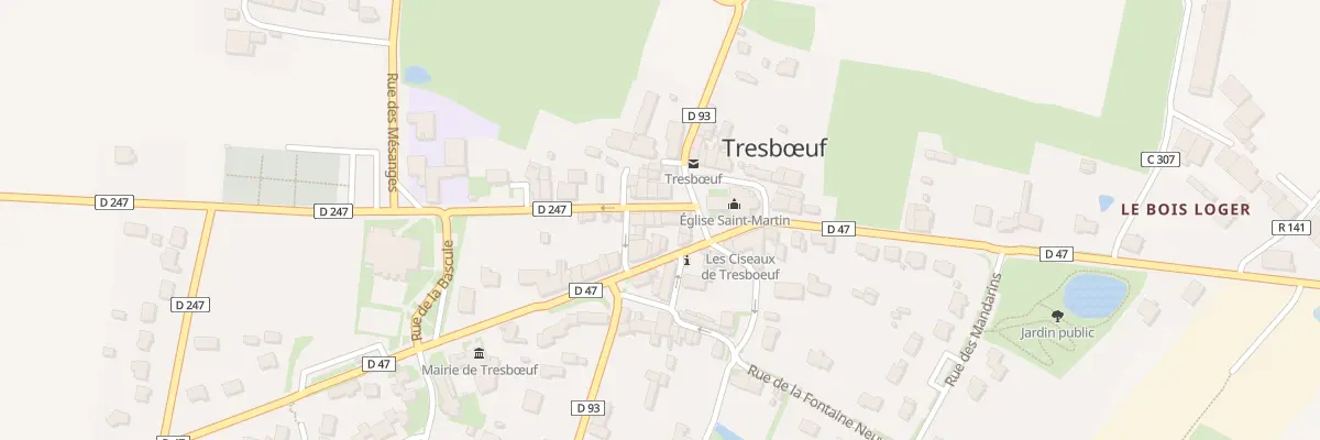 Plan du 1 Rue des Peupliers à Tresbœuf