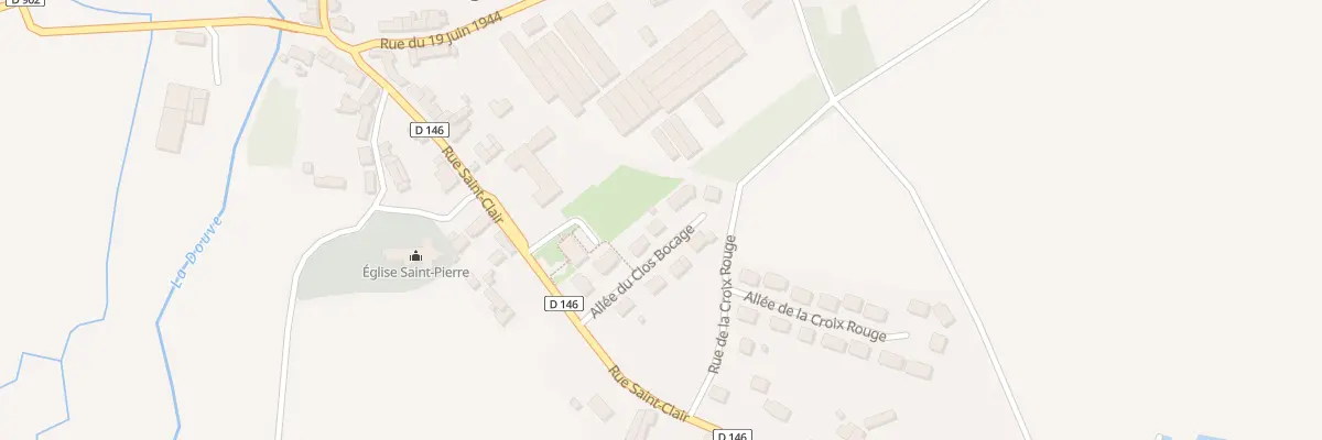 Plan du 4 All du Clos Bocage à Négreville