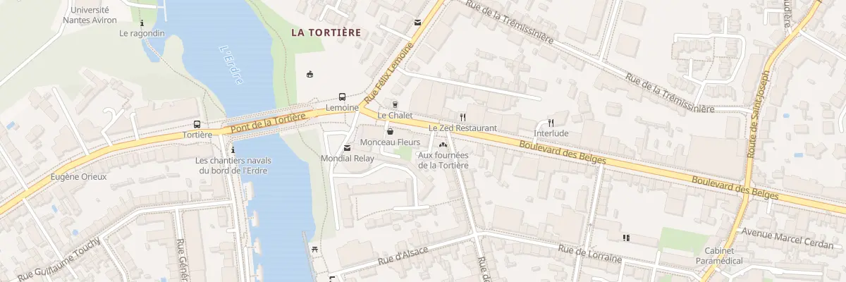 Plan du 149 Bd des Belges à Nantes