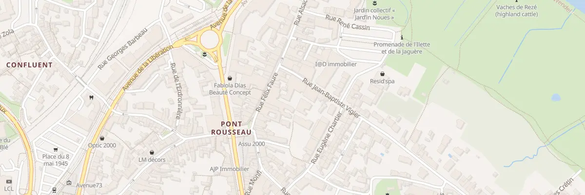 Plan du 6 Rue Jean Baptiste Vigier à Rezé