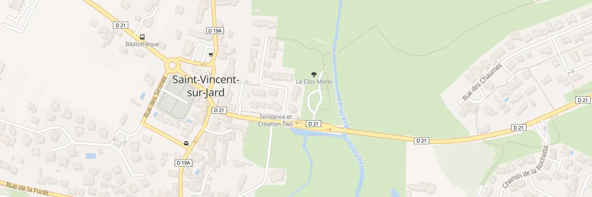 Plan du 4 All du Clos Thorel à Saint-Vincent-sur-Jard