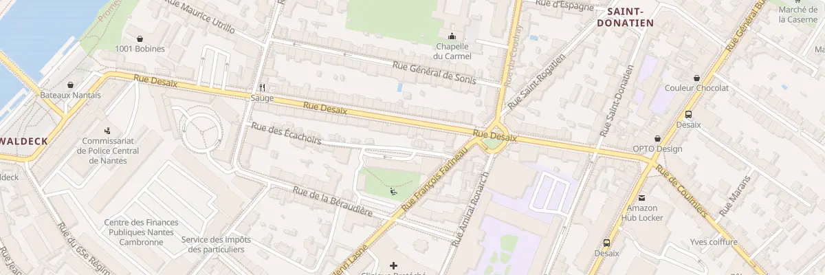 Plan du 25 Rue Desaix à Nantes