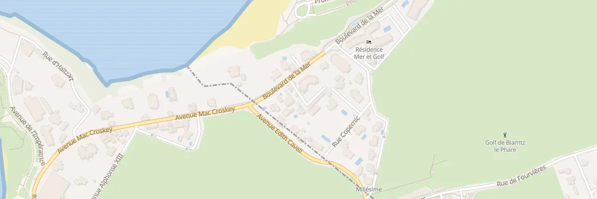 Plan du 57 Bd de la Mer à Anglet