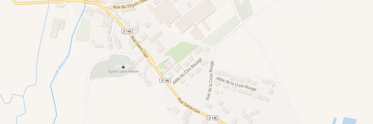 Plan du 3 All du Clos Bocage à Négreville