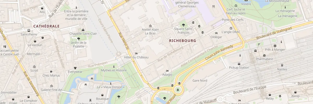 Plan du 1 Rue Coustou à Nantes