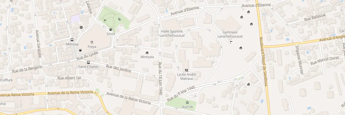 Plan du 26 Rue du Lycée à Biarritz