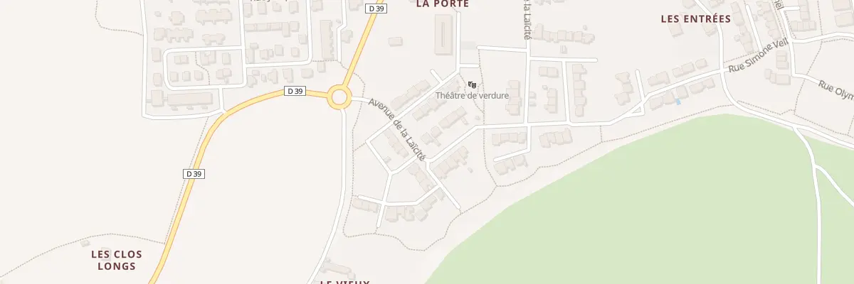 Plan du 1 Av de la Laïcité à Nouvoitou
