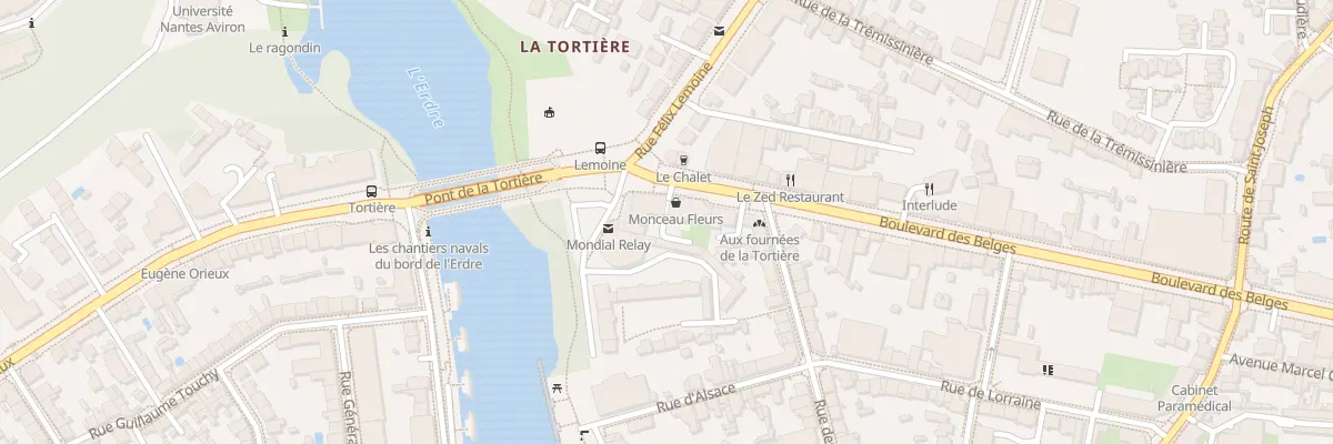 Plan du 157 Bd des Belges à Nantes