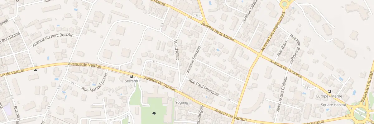 Plan du 7 Av Serrano à Biarritz