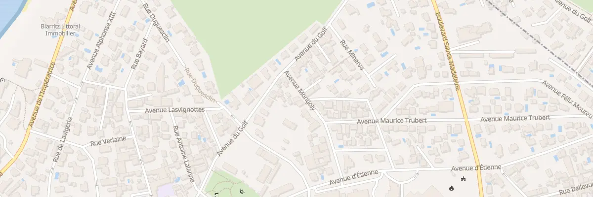 Plan du 6 Av Montjoly à Biarritz