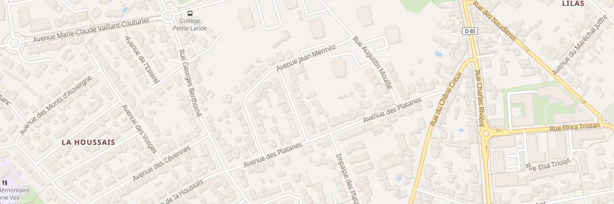 Plan du 8 Av Maryse Bastié à Rezé