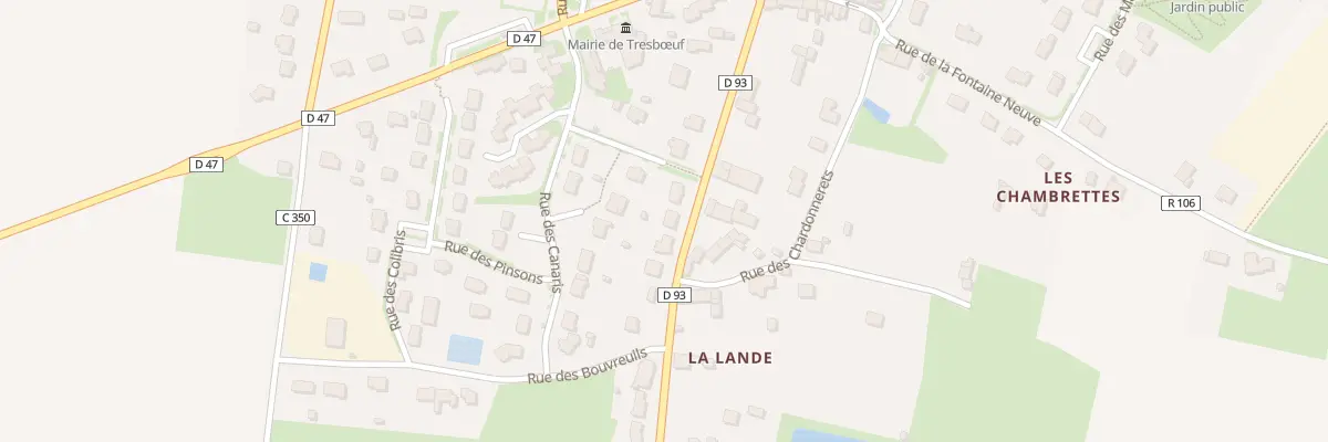 Plan du 16 Rue des Tilleuls à Tresbœuf