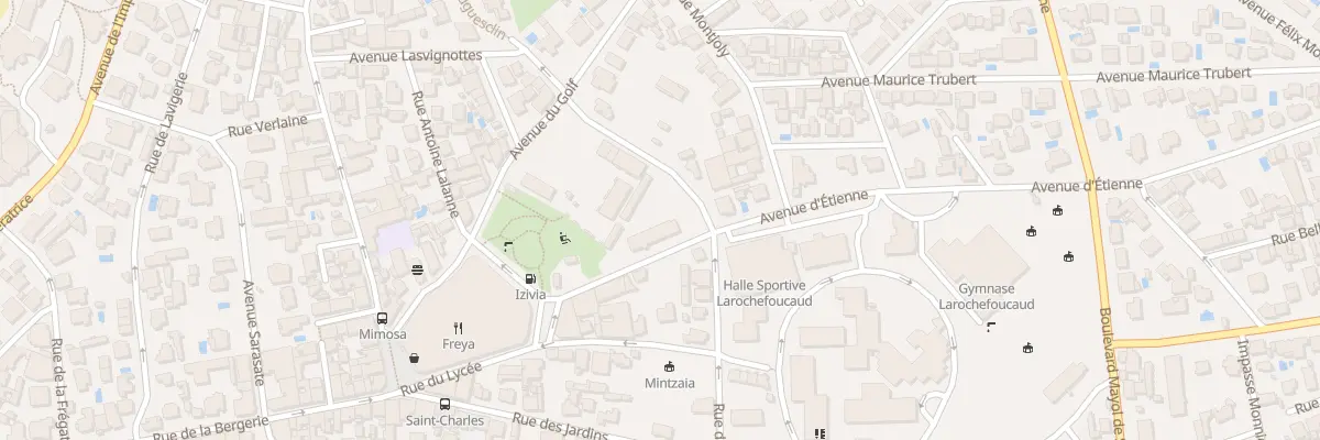 Plan du 5 Av d’Etienne à Biarritz