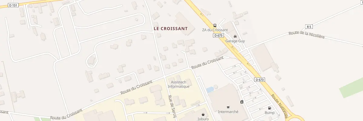 Plan du 1051 Rte du Croissant à Saint-Pair-sur-Mer