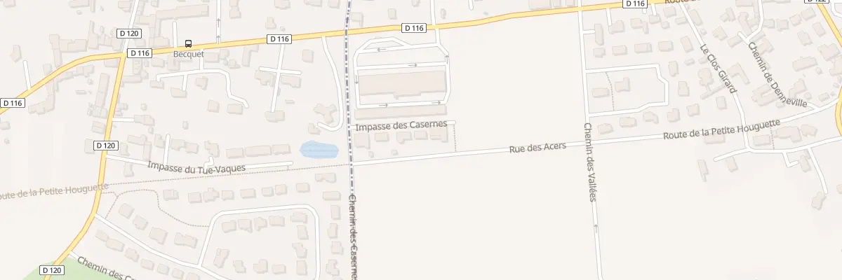 Plan du 5 Rue des Acers à Digosville