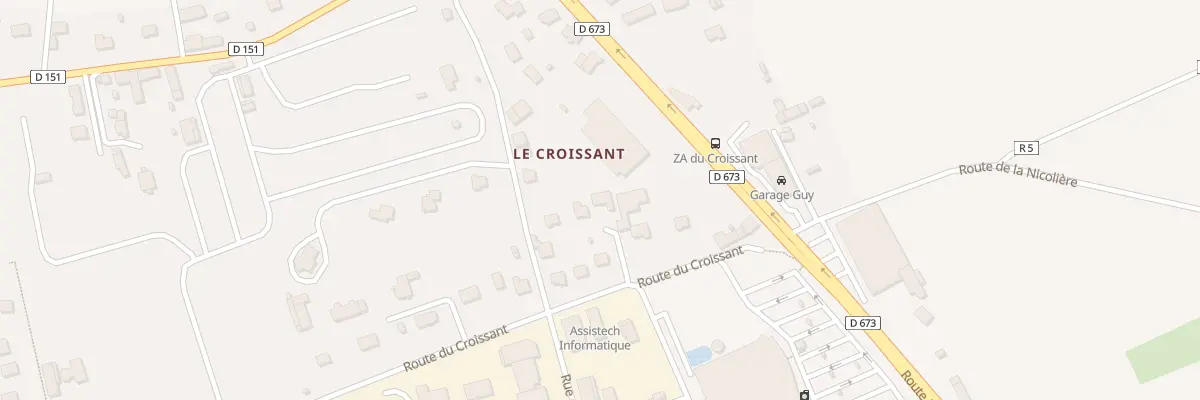 Plan du 1053 Rte du Croissant à Saint-Pair-sur-Mer