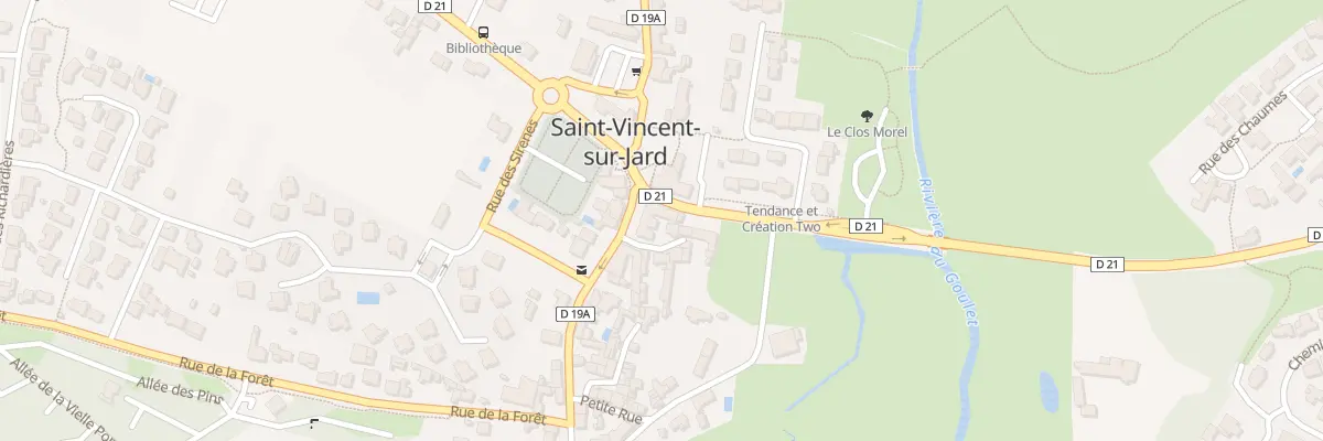 Plan du 1 Rue georges clemenceau à Saint-Vincent-sur-Jard