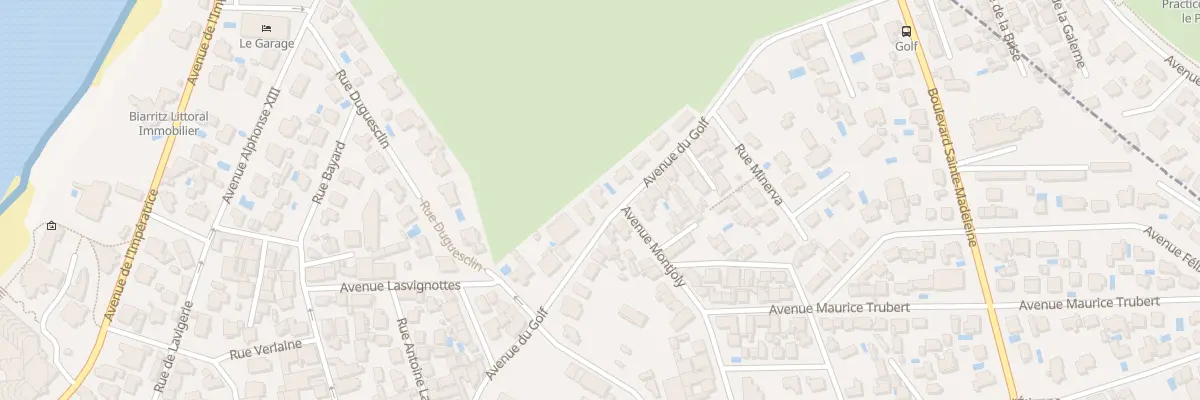 Plan du 31 Av du Golf à Biarritz