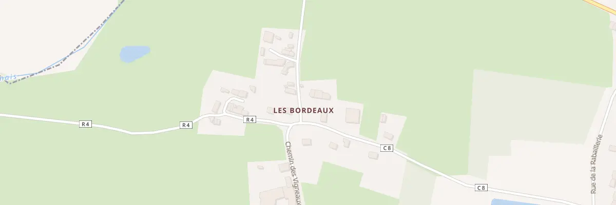 Plan du 210 Les Bordeaux à Treffieux