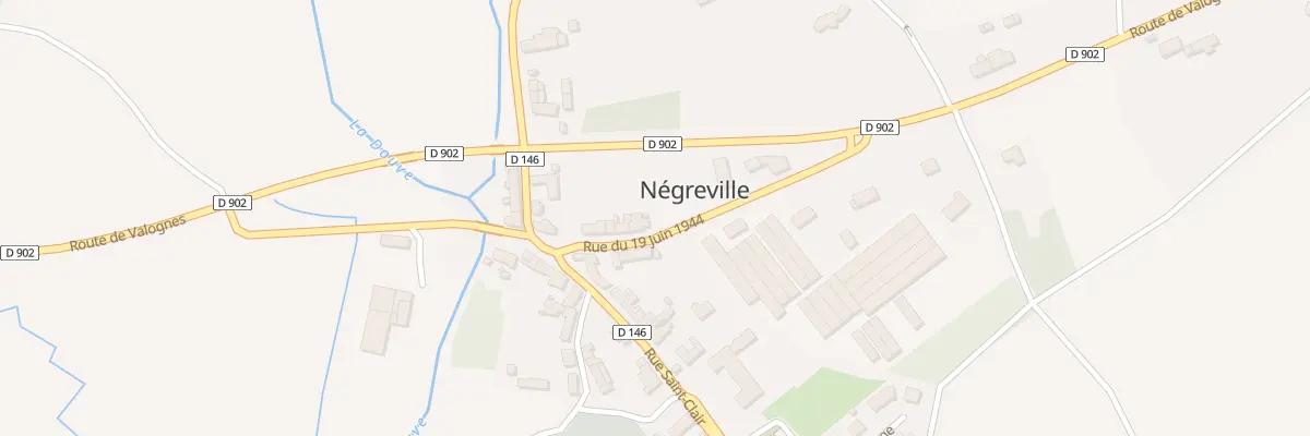 Plan du 55 Rue du 19 Juin 1944 à Négreville
