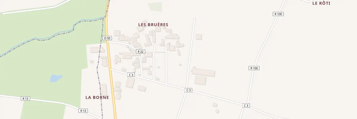 Plan du 5105 Les Brueres à Lalleu