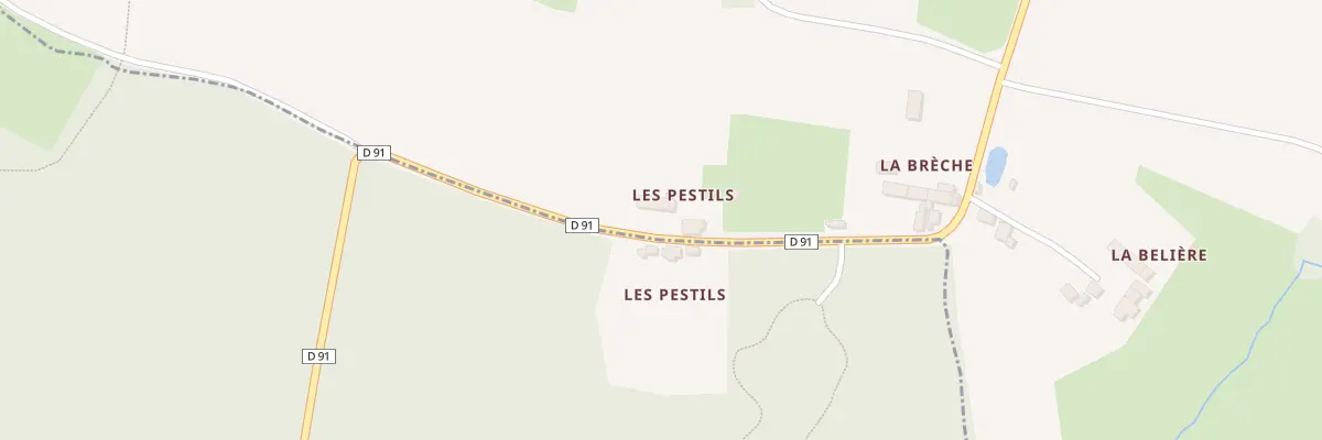 Plan du 34 Les Pestils à Vieux-Viel