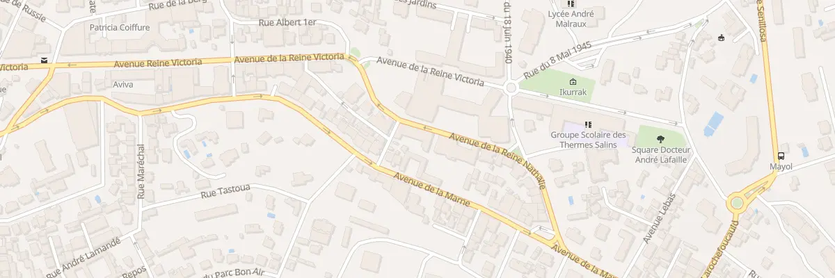 Plan du 8 Av de la Reine Nathalie à Biarritz