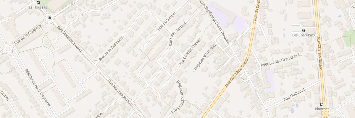 Plan du 12 Rue Charles Darwin à Rezé