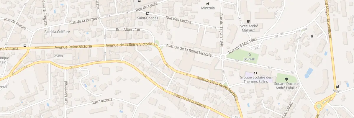 Plan du 1 Av de la Reine Nathalie à Biarritz