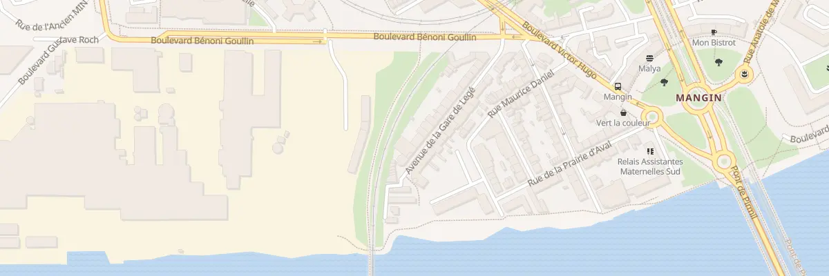 Plan du 28 Av de la Gare de Legé à Nantes