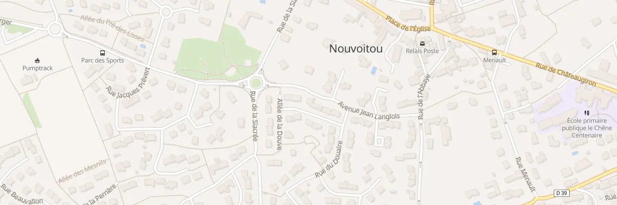 Plan du 8 All de la Douve à Nouvoitou