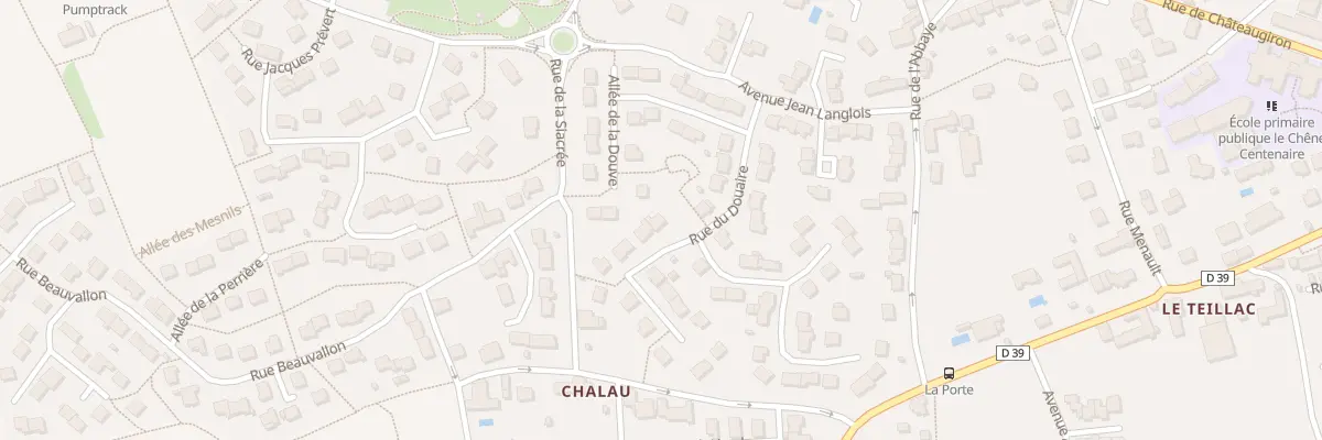 Plan du 8 Rue du Douaire à Nouvoitou