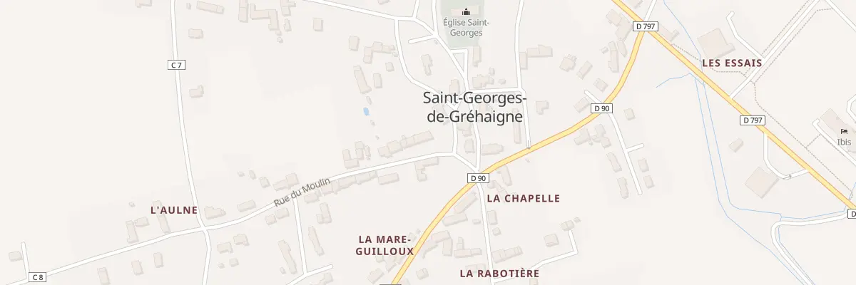 Plan du 5108 La Rue du Moulin à Saint-Georges-de-Gréhaigne