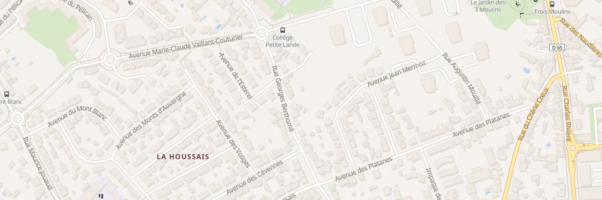 Plan du 123 Rue Georges Berthomé à Rezé
