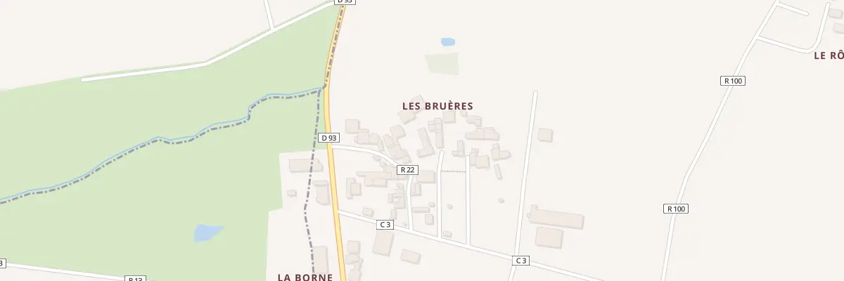 Plan du 6 Les Brueres à Lalleu