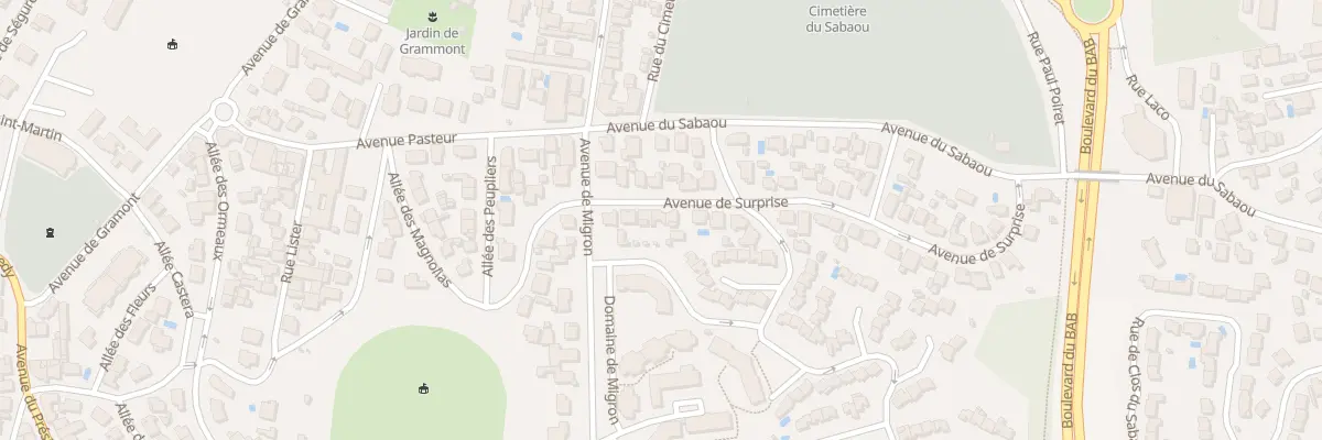 Plan du 8 Av de Surprise à Biarritz