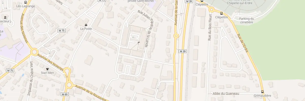 Plan du 39 Rue Julien Poydras de la Lande à La Chapelle-sur-Erdre