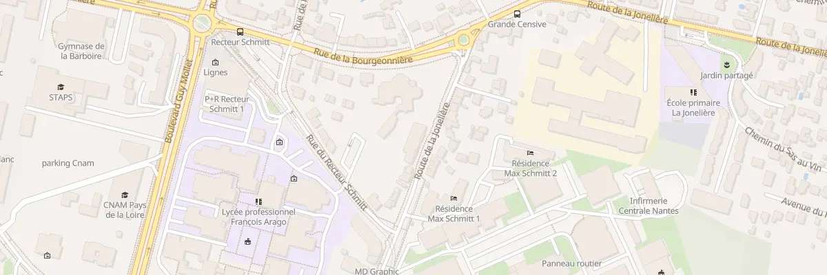 Plan du 65 Rte de la Jonelière à Nantes