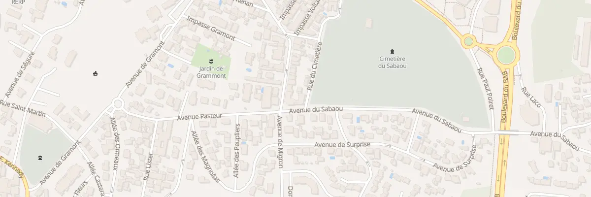 Plan du 30 Av du Sabaou à Biarritz