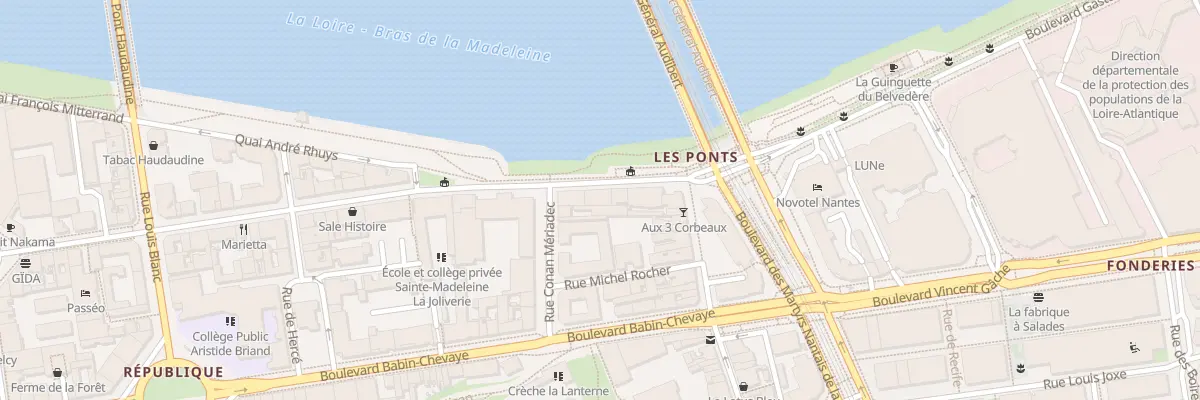 Plan du 3T Quai Hoche à Nantes