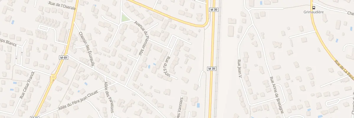 Plan du 1 Rue du Six Juin à La Chapelle-sur-Erdre