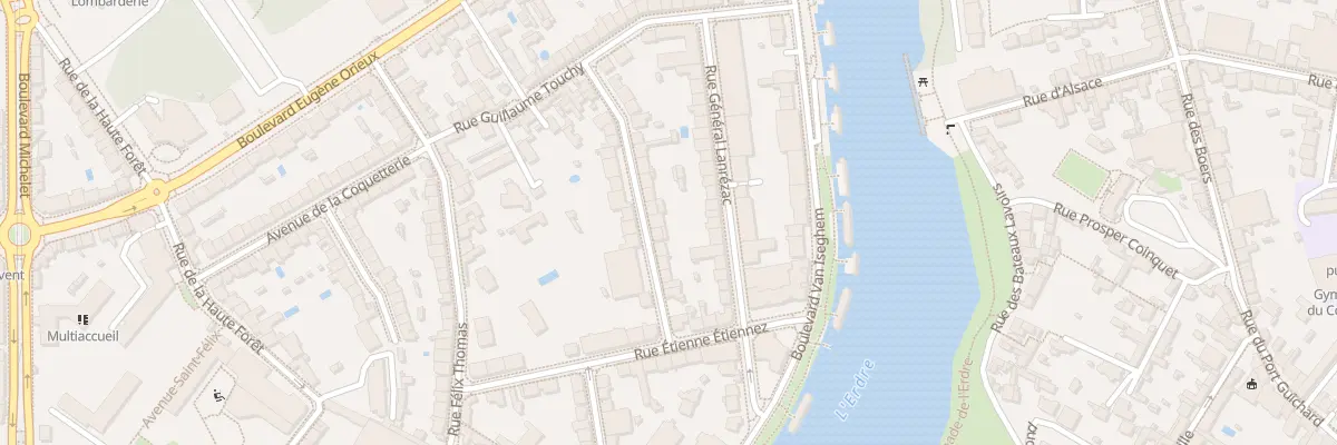 Plan du 16 Rue Thomas Maisonneuve à Nantes