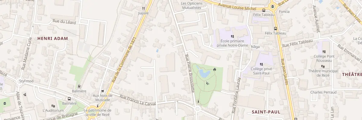 Plan du 15 Rue Pierre Brossolette à Rezé