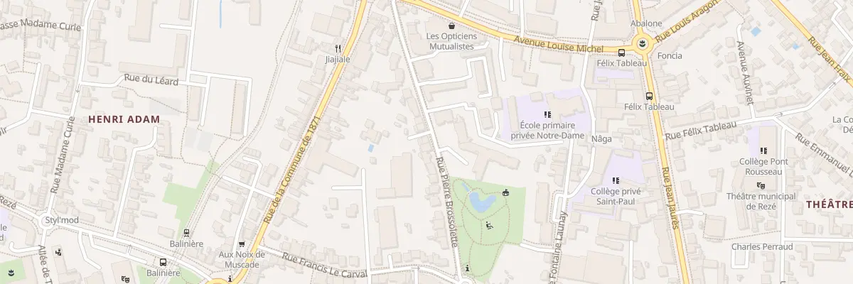 Plan du 19 Rue Pierre Brossolette à Rezé