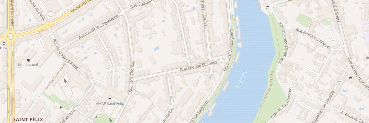 Plan du 1 Rue Thomas Maisonneuve à Nantes