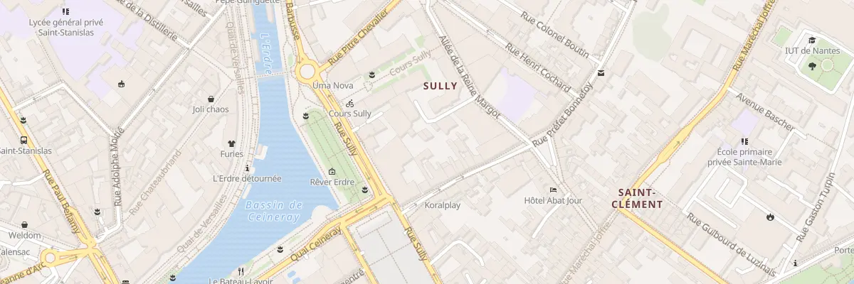 Plan du 9 All de Villebon à Nantes