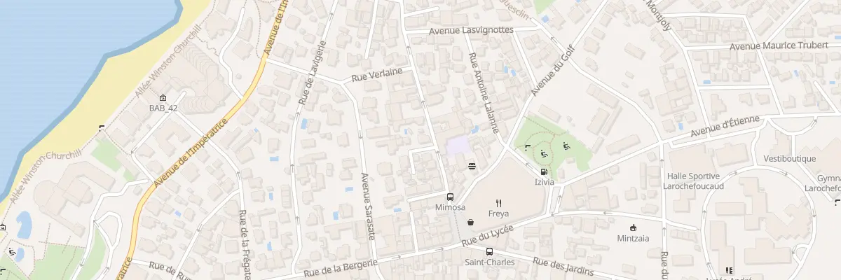 Plan du 17 Rue d’Alsace à Biarritz